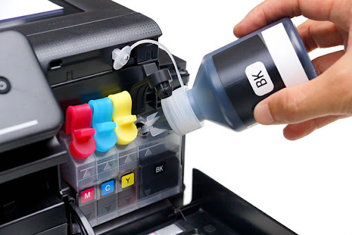 Bộ mực 4 màu đen, xanh, đỏ, vàng cho máy in Canon Pixma G3000, G3010