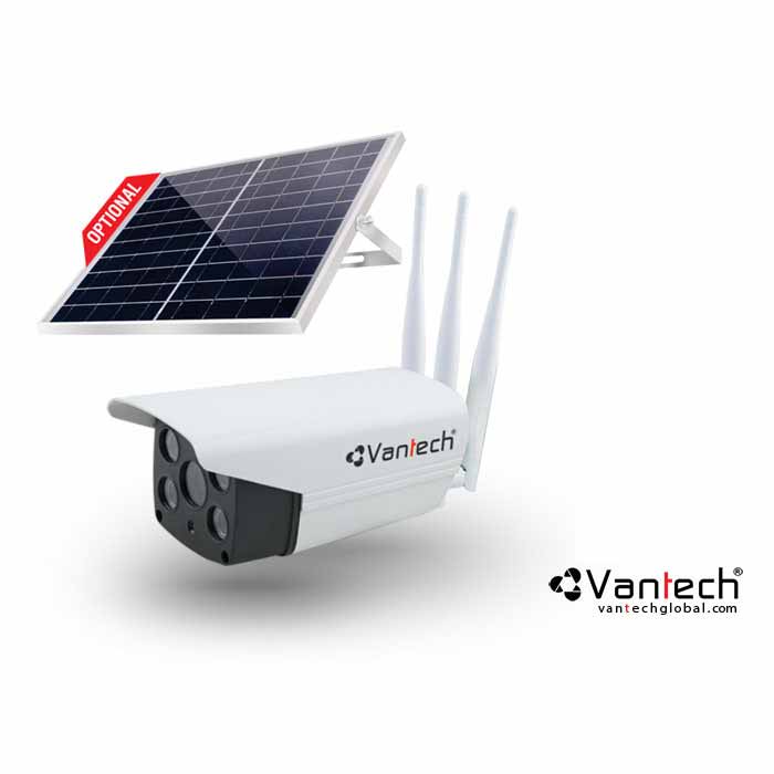 Camera AI Solar Wifi 3MP kết nối mạng 4G Vantech AI-V2034B