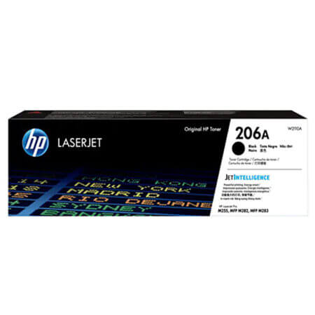 Hộp mực in laser màu HP 206A (đen) dùng cho máy HP Color Laser M255nw, M255dw, M283fdn, M283fdw