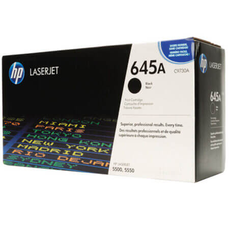 Hộp mực in laser màu HP 645A (đen) dùng cho máy HP Color 5500, 5550