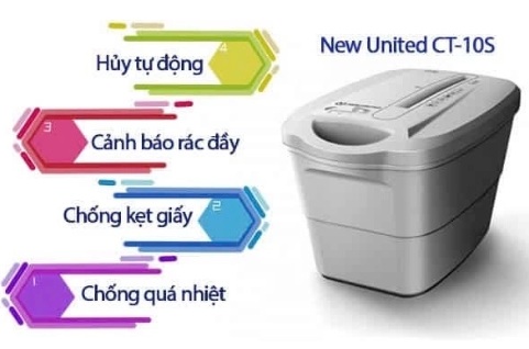 Máy huỷ tài liệu New United CT-10S
