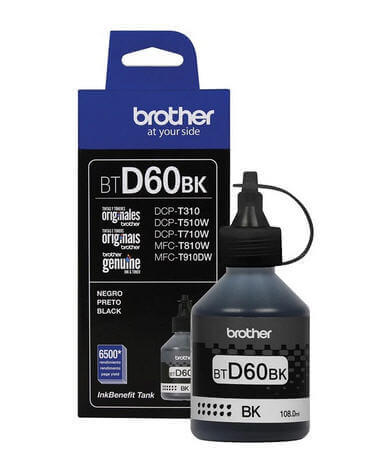 Mực đen đổ cho cho máy in phun Brother MFC-T810W (In, Copy, Scan, Fax)  (BTD60BK )