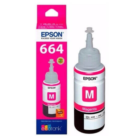 Mực in Epson T6643 (đỏ) cho máy L100, L110, L120, L200, L210, L220, L300, L310, L350, L355, L455, L550, L555, L650, L655, L1300