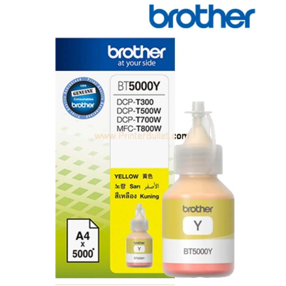 Mực vàng đổ cho cho máy in phun Brother DCP-T710W(In, Copy, Scan. Wifi) (BT5000 Y)
